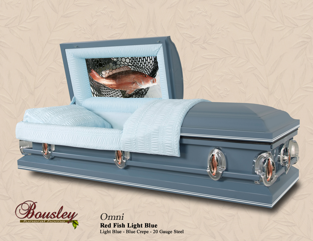 Omni Light Blue Red Fish